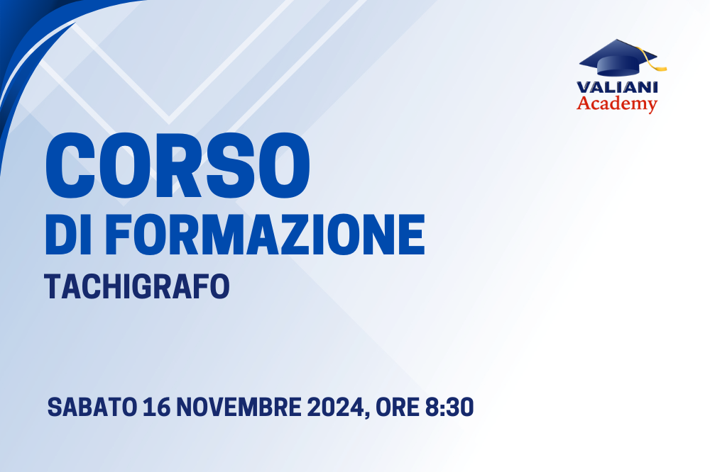 corso formazione tachigrafo 16 novembre 2024